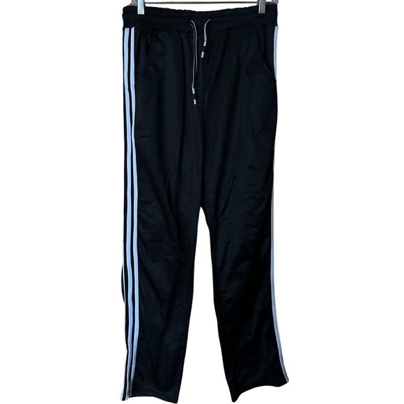Black Jogging Pants w/ White Stripe - Picture 1 of 2